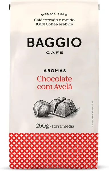Baggio Café Café Torrado e Moído Aroma de Chocolate com Avelã 250g - Melhor Preço