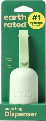 Earth Rated Dog Poop Bag Dispenser - Durable Silicone with Strong Locking Mechanism