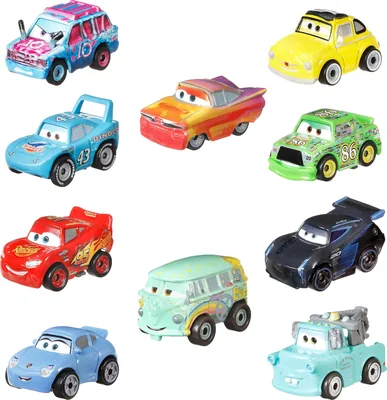 Disney Pixar Cars Diecast Metal Mini Racers 10-Pack Version 2, 26% Off