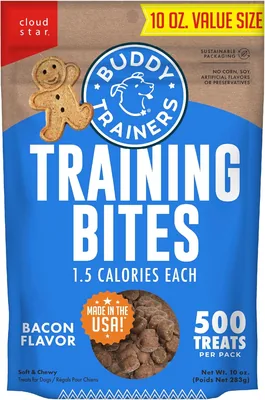 Buddy Biscuits 10 oz Bacon Flavored Training Bites for Dogs