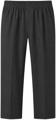 LSU Boys Pull Up Trousers Grey/Black 2-14 Years Best Deal