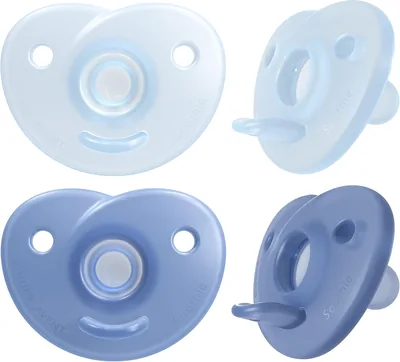 Philips AVENT Soothie Heart Pacifier, 0-3 Months, 4 Pack Blue/Green Best Deal