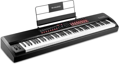 M-AUDIO Hammer 88 Pro Teclado Controlador MIDI USB con 88 Teclas Contrapesadas con Acción de Martillo, Beat Pads, más Pack