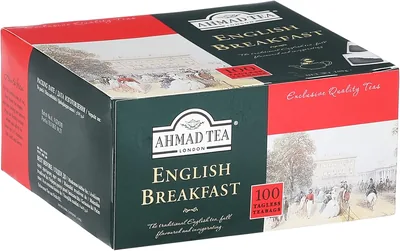 أحمد الشاي إفطار إنجليزي 100 كيس شاي غير مؤشر