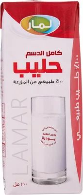حليب لامار كامل الدسم 200 مل