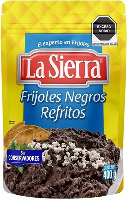 Sierra Refrito Negro Pouch /400GR, Frijol, 400 gramos, Oferta 31% Descuento