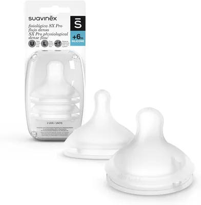 Suavinex - 2 Tetas Fisiológicas de Silicona Pro (Tamaño L) - Ahorra un 13%