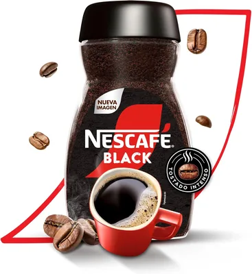 Nescafé Black Café Soluble Intenso 25% Off - Mezcla de Granos Robusta