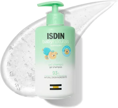 ISDIN Baby Naturals Shampoo para Bebé, 93% Ingredientes Naturales, 400ml