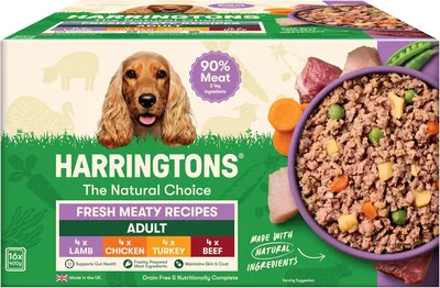 Harrington's Wet Dog Food Trays 16x400g Meaty Pack Best Deal