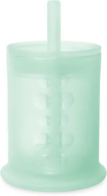 Olababy Silicone Training Cup with Straw Lid for Babies