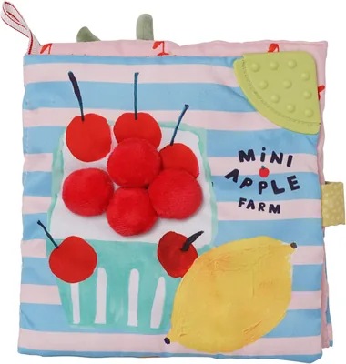 Manhattan Toy Mini-Apple Farm Soft Activity Book for Baby