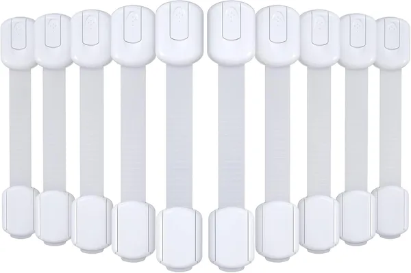 4our Kiddies 10 Pack Baby Proof Cabinet Locks