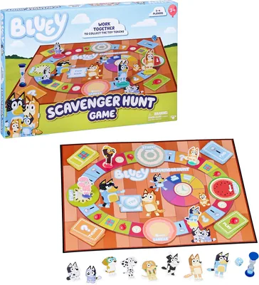 Bluey Board Game Scavenger Hunt for 2-4 Players Ages 3+