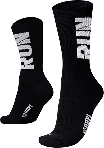 Meia Hupi Run para Corrida - Preto/Branco, Melhor Oferta