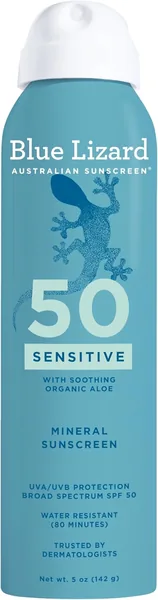 Blue Lizard Sensitive Mineral SPF 50 Spray