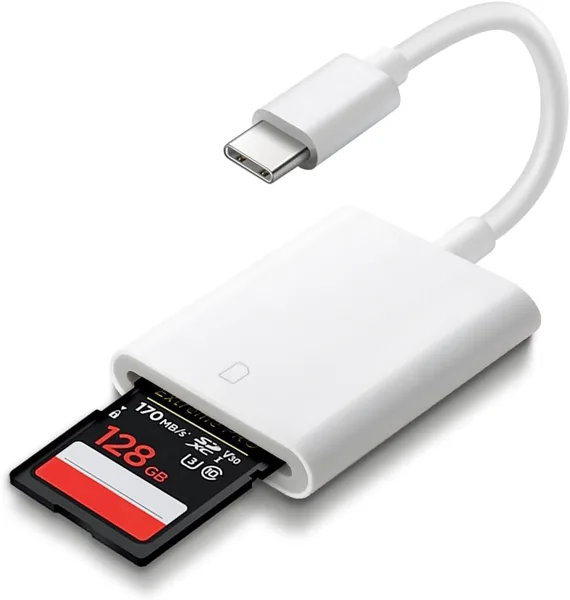 T Tersely USB-C SD Memory Card Reader Type C Adapter For iPhone 17/16/15 Pro/Max/Plus