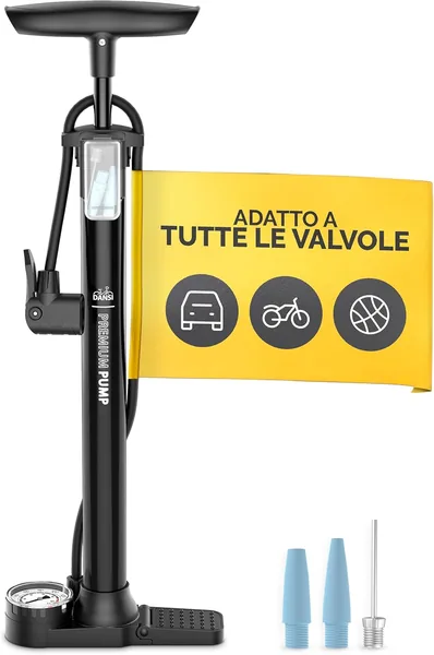 DANSI Bicycle Foot Pump with Valves AV SV DV