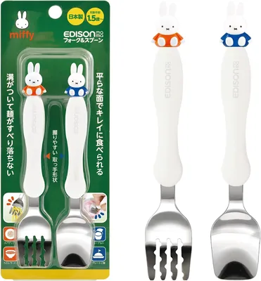 Miffy Fork & Spoon Infant Food 1.5+ Years Old 24% Off