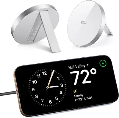 ESR Ładowarka MagSafe - Magnetyczna Ładowarka Bezprzewodowa z Podstawką, Kabel USB-C 1,5 m, Kompatybilna z iPhone 17/17e/16/15/1