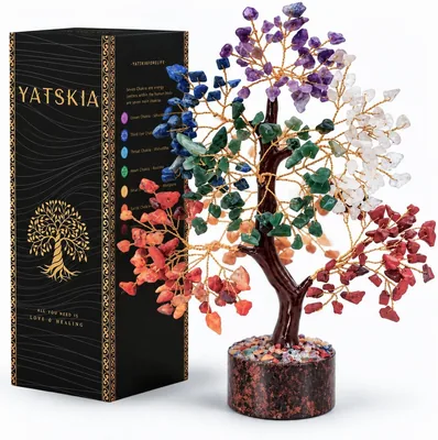 YATSKIA 7 Chakra Crystal Tree of Life
