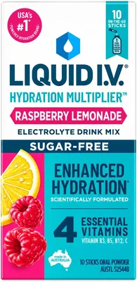 Liquid I.V. 10 Pack Hydration Sachets - Raspberry Melon