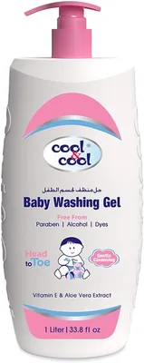Cool & Cool Baby Washing Gel 1L, Head-to-Toe Bath