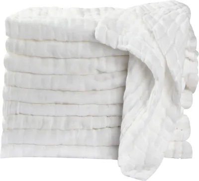 Koo-Dib Babyväskor 6 Lag Babyhandduk Muslin Handduk Babybadet Gassnappad Plott Handduk Måna
