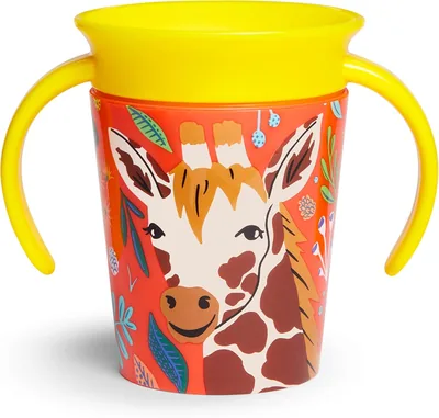 Munchkin 360° WildLove Trainer Cup - Spill Proof, 6oz Capacity, 80% Off