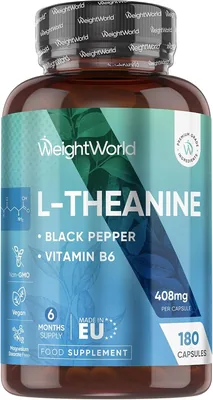 L-Theanine 408mg - 180 Capsules Best Deal