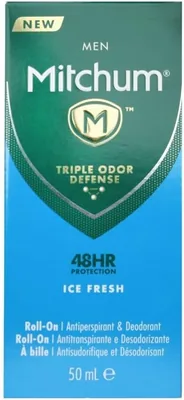 Mitchum Men's Ice Fresh Invisible Roll-On 50ml