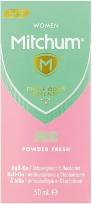 Mitchum Women's Powder Fresh Roll-On 50ml - Best Deal