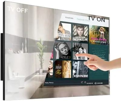 Soulaca 32" Smart Touchscreen Mirror TV - IP66 Waterproof