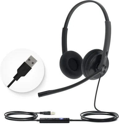 Yealink UH34 Lite Wired Headset - Noise Canceling