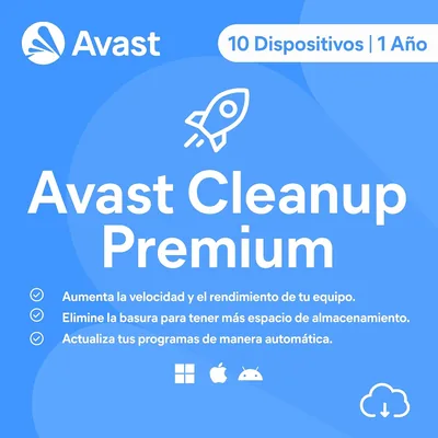 Avast Cleanup Premium 2026 | 10 Dispositivos | 1 Año | Descarga digital