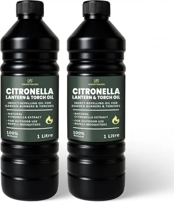 CUQOO 1L Citronella Oil 15% Off - Insect Repellent Torch Lantern