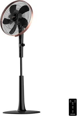 Cecotec EnergySilence 1040 SmartExtreme: Ventilador de pie con mando a distancia y temporizador, 28 W, 10 aspas de 40 cm, Oscilación