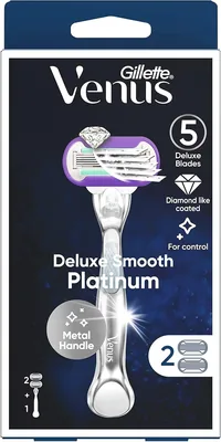 Gillette Venus Deluxe Smooth Platinum Women's Razor Best Deal
