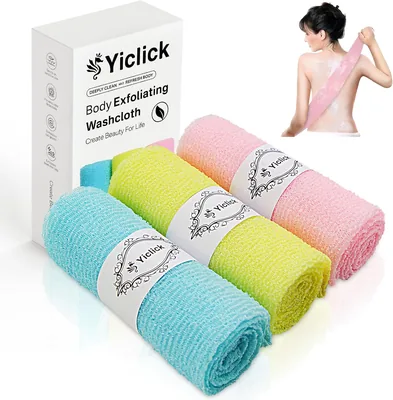 Yiclick Serviettes Exfoliante Japonaises, Coréennes pour Douche et Bain - Scrub Corps - Offre Spéciale