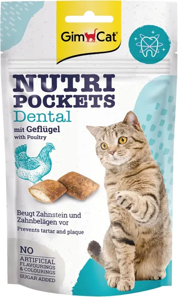 GimCat Nutri Pockets Dental Crispy Cat Snack