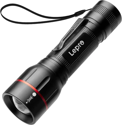 Lepro LED Torch with Clip - 5 Modes Flashlight