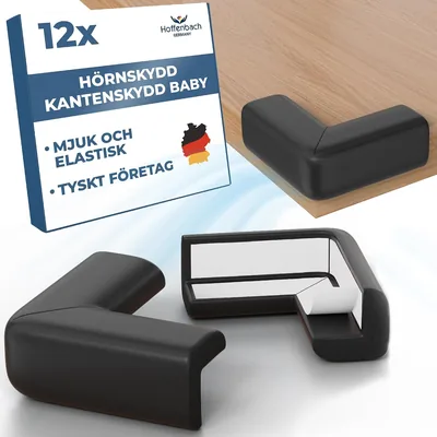 Hoffenbach 12x Corner Protectors Baby Bumper - Adhesive Tabellrandprotektorer