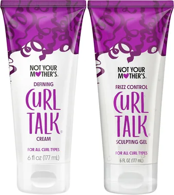 Not Your Mother's Curl Talk Frizz Control Gel & Cream 2-Pack - 6 fl oz Rice Complex