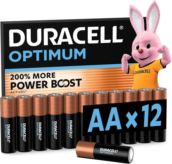 DURACELL Optimum AA Batteries (12 Pack)