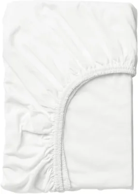 Luscious Living Microfibre Fitted Sheet, Double, White - 24% Off