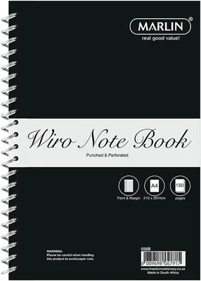 Marlin A4 150 Pages Notebook Spiral Bound