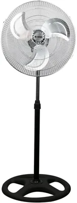 Ventilateur debout RAYDAN 0 x 45cm 75W 3 vitesses Noir - Meilleur Prix