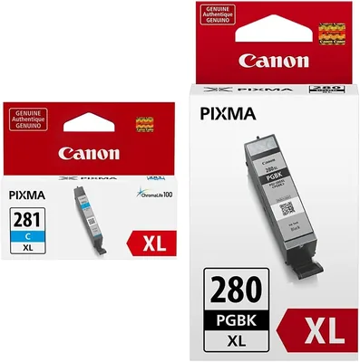Canon CLI-281XL Cyan & PGI-280XL Black Ink Cartridges (TR7520, TR8520 Series)