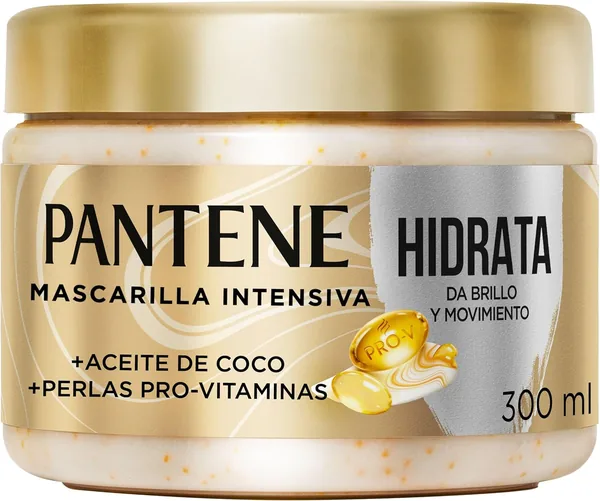 Pamtene - Mascarilla para cabello con Perlas Pro-Vitamina: Hidrata, da Brillo y Movimiento. Ahora 39% de Descuento