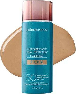 Colorescience 50 to 70 SPF Total Protection Face Shield Flex SPF 50, Tan, 1.8 fl. oz. 7% Off